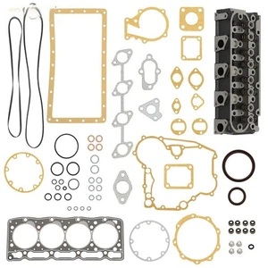 For Kubota V1505 V1505D V1505T V1505E Tractor Complete Cylinder Head +Gasket Kit - Picture 1 of 12
