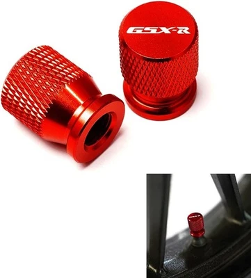 CNC Wheel Tire Valve Stem Caps Airtight Covers for GSX-R GSXR 600 750 1000 - Image 1 of 4
