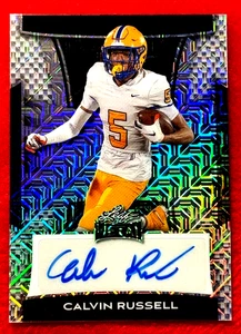 CALVIN RUSSELL 2025 HOJA METAL NEGRO MOJO AUTÓGRAFO # 4/5 SIRACUSA '26 - Imagen 1 de 3