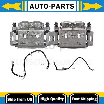 Pinzas de freno de disco delanteras + línea de freno delantera para Ford E-150 4,6 L 5,4 L_ Foto 1 de 4