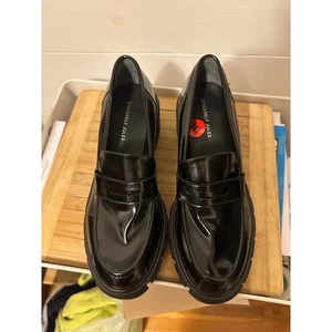 Sincerely Jules Dylan schwarze klobige Damen-Halbschuhe aus Lackleder 10 - Bild 1 von 6