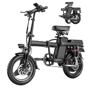 Electric Bike for Adults Folding Ebike Removable Battery 700W Peak Motor BICYCLE - Picture 1 of 12