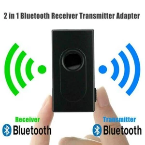 Bluetooth 5.0 Transmitter Receiver 2 IN 1 Wireless Jack 3.5mm Aux Adapter - Picture 1 of 8