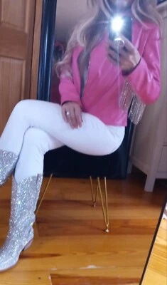 Botas de cowboy Bling tamanho 8,5 - Imagem 1 de 4