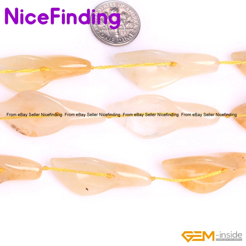 Natural Calla Lily Leaf Flower Gemstone Beads Lots For Jewelry Making Strand 15" - Image 1 of 4