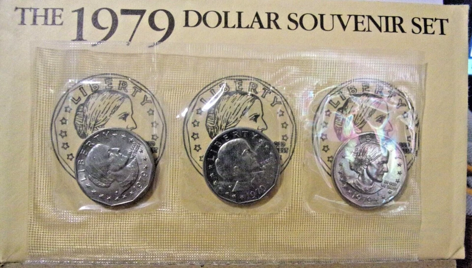 1979 United States Mint Dollar Souvenir Set-P, D & S - Image 1 of 1