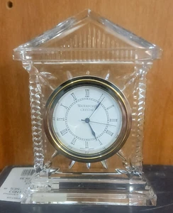 Waterford Crystal ACROPOLIS Quartz Mantle / Shelf Clock, 6 1/2", New in box, NIB - Picture 1 of 10