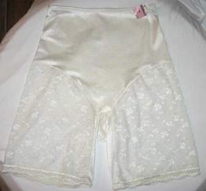 NUEVA FAJA DE ENCAJE ELÁSTICA BLANCA CURVATURA GRANDE DE COLECCIÓN PETTIPANTS BLOOMERS - Imagen 1 de 4