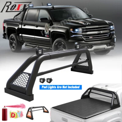 For 1999-2025 Chevy Silverado/GMC Sierra Truck Bed Sport Roll Bar Chase Rack Bar - Image 1 of 4