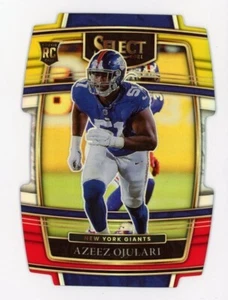 2021 Panini Select #91 AZEEZ OJULARI New York Giants Rookie RC RED/YELLOW PRIZM - Picture 1 of 1