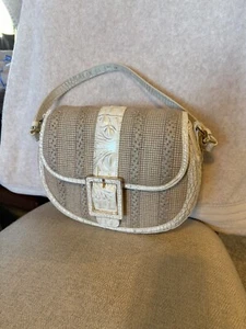 Brahmin Cynthia Coconut Milk Sunsationn Convertible Crossbody Handbag EUC - Picture 1 of 9