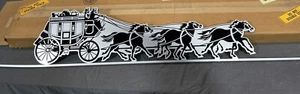 Stage coach and six horses with drivers Epoxy Resin Based Very Large Display - Picture 1 of 16