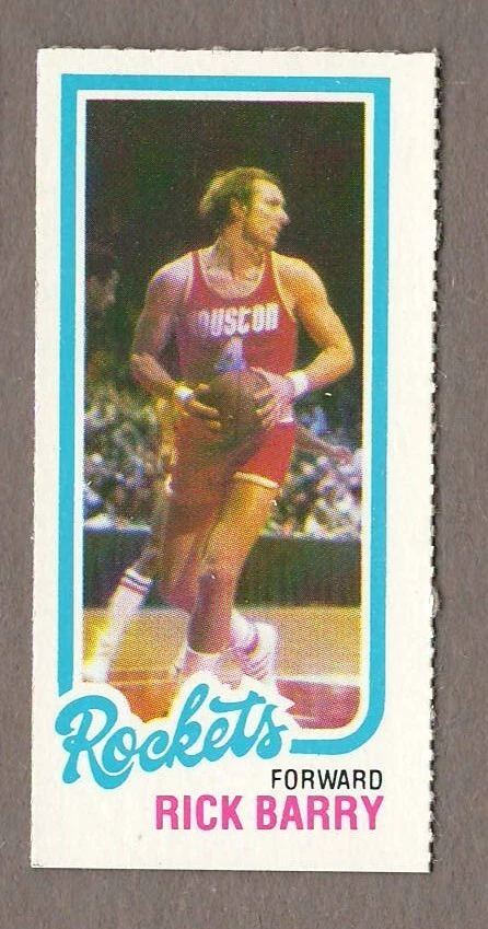 RICK BARRY 1980-81 Topps Single Separated Panel #105 Houston Rockets HOF Warrior - Image 1 of 1