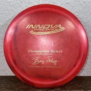Innova PFN Champion Beast 2x Barry Schultz Distance Driver Disc Golf Pink 166g - Picture 1 of 4