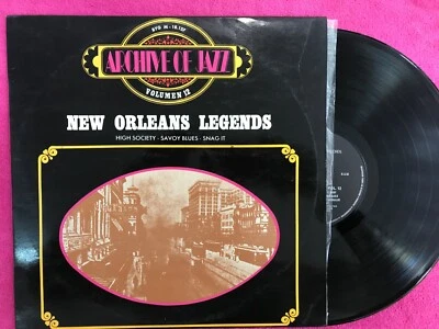 New Orleans Legends LP Vinyl High Society - Savoy Blues - Snag It Archive Jazz Foto 1 de 4