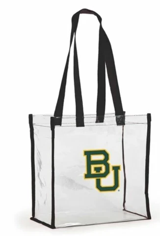 Baylor Bears 214 NCAA Licensed Clear Stadium Tote Purse Bag Cover