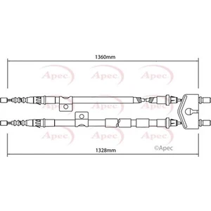 Cable de freno APEC (CAB1139) pieza de ingeniería de precisión calidad OE - Imagen 1 de 2