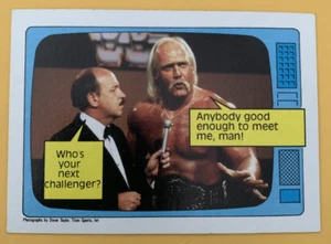 Hulk Hogan & Mean Gene Okerlund, 1985 Topps WWF Pro Wrestling Stars #57 - Foto 1 di 2