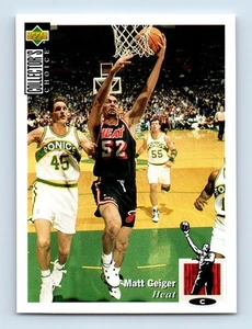 1994-95 Collector's Choice Matt Geiger Miami Heat #252 - Picture 1 of 2