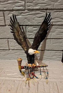 Bradford Exchange "Counsel Of The Spirits" Bald Eagle Wall Decor By Russ Docken - Picture 1 of 15