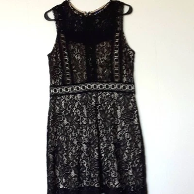 Vestido para mujer talla L negro forrado de encaje sin mangas hadas gótico bruja grunge bruja Foto 1 de 4