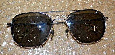 AO American Optical 57 20 Silver Aviator Pilot Sunglasses (USAF) NICE! - Image 1 of 4