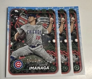 Tarjeta de novato Topps Holiday Shota Imanaga RC 2024 #H84! ¡LOTE DE 3 TARJETAS! - Imagen 1 de 1
