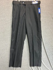 Pantalones de vestir National Patrol para hombre 34 negros elásticos tiro alto resistentes a las arrugas - Imagen 1 de 11