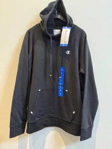 champion women's elite black hoodie sweatshirt large - BNWT - Picture 1 of 10