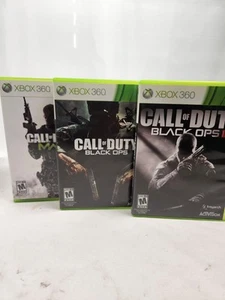 Call of Duty Black Ops 1,2 & MW3 Xbox 360 Bundle Tested Lot of 3 Games - Picture 1 of 11