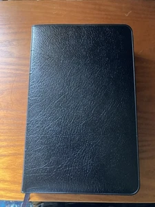 Harper Studienbibel, schwarzes Echtleder, Reiter indiziert, Top Zustand - Bild 1 von 14