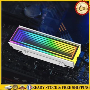 M.2 Nvme Heat Sink 5V 3PIN ARGB SSD Cooler AURA Sync for M.2 2280 (Black) - Bild 1 von 8