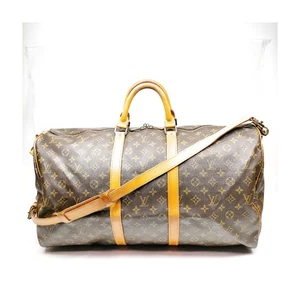 Borsa Louis Vuitton LV Boston Keepall Bandouliere 55 marrone monogramma 2450572 - Foto 1 di 11