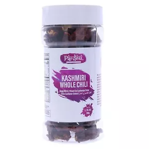 Chile entero Pardesi Kashmiri 50 g - Auténtica especia india, sin OGM, vegano,... - Imagen 1 de 1