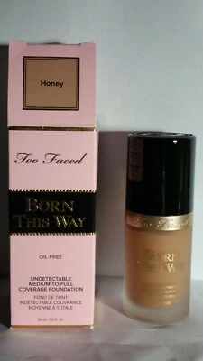 Too Faced Born This Way Natural Finish Foundation Honey Full Size BNIB - Image 1 of 4