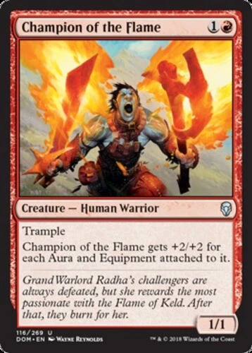 x1 Champion of the Flame - Dominaria - NM - MTG - Image 1 of 1