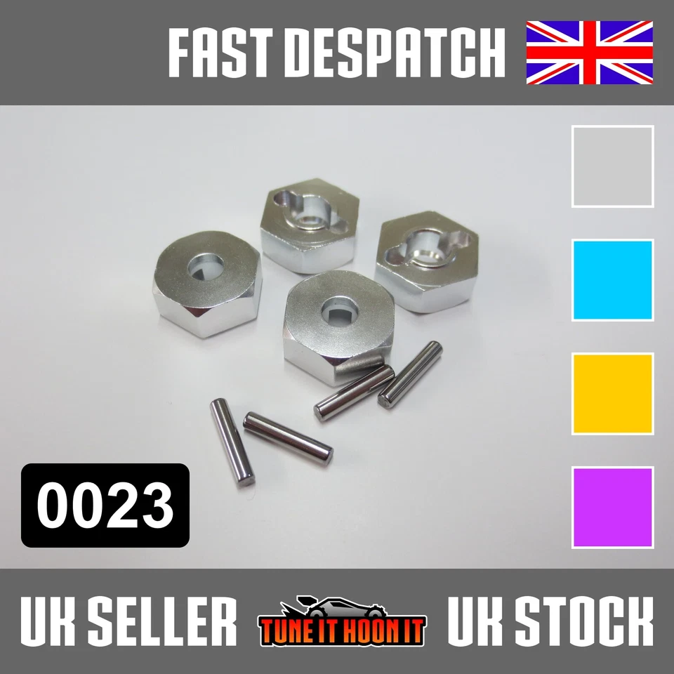 MAVERICK STRADA HSP REDCAT XSTR 02134 MV22060 MV22802 12mm HEXADECIMAL RUEDA 4 COLORES