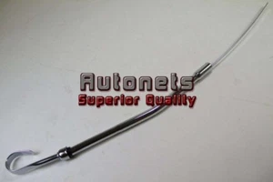 Chrome Steel Pontiac 1965-79 V8 Engine Oil Dipstick 326 350 400 455 Hot Rat Rod - Picture 1 of 3