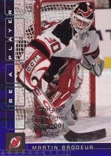 2001-02 BAP Memorabilia Chicago Sun Times Sapphire #40 Martin Brodeur