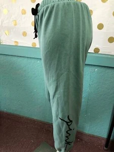 Victoria's Secret Pink Everyday Lounge Classic Pant Sweatpants Sage Green S NWT - Picture 1 of 3