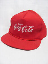 vintage ENJOY COCA-COLA COKE New Unworn 90s Snapback Trucker Red Hat Cap NWOT