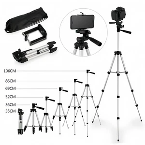 Portable Phone Tripod Stand Holder For iPhone Samsung Cameras Live Streaming USA - Picture 1 of 9