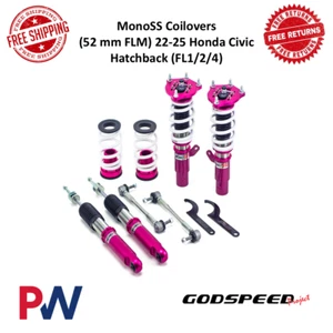 Godspeed MonoSS Coilover Lowering Suspension Kit 52 mm For 2022-2025 Honda Civic - Picture 1 of 12