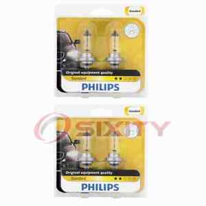 2 pc Philips High Beam Headlight Bulbs for GMC Acadia 2007-2012 Electrical mq