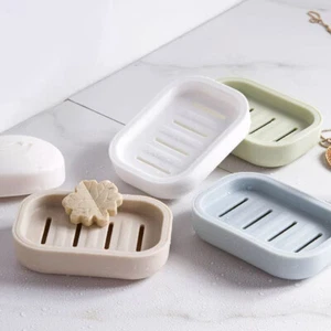 Soap Dish Bathroom Shower Storage Plate Holder Box Container ( - Picture 1 of 16