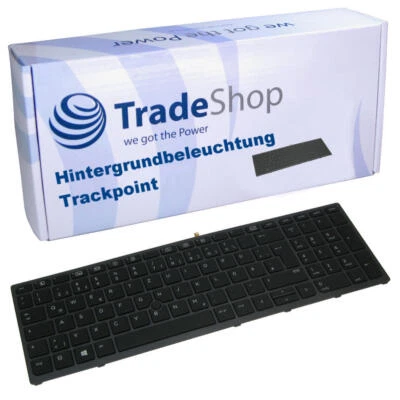 Orig Tastatur QWERTZ DE Hintergrundbeleuchtung Trackpoint für HP ZBook 15 17 G4 - Bild 1 von 3