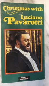 VINTAGE Christmas with LUCIANO PAVAROTTI 1988 VHS Tape Cassette EUC - Picture 1 of 3