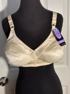 Bali 3820 Double Support Cool Comfort Wirefree Bra Beige 42C - Picture 1 of 8
