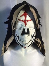 LA PARKA-DEATH SKULL! HALLOWEEN! WRESTLING-LUCHADOR MASK!! LA MUERTE!! HANDMADE!