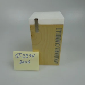 Annamaria Cammilli Wood Jewelry Box for Ring /Pendent /Charm(5.5 x 5.5 x 10 cm) - Picture 1 of 3